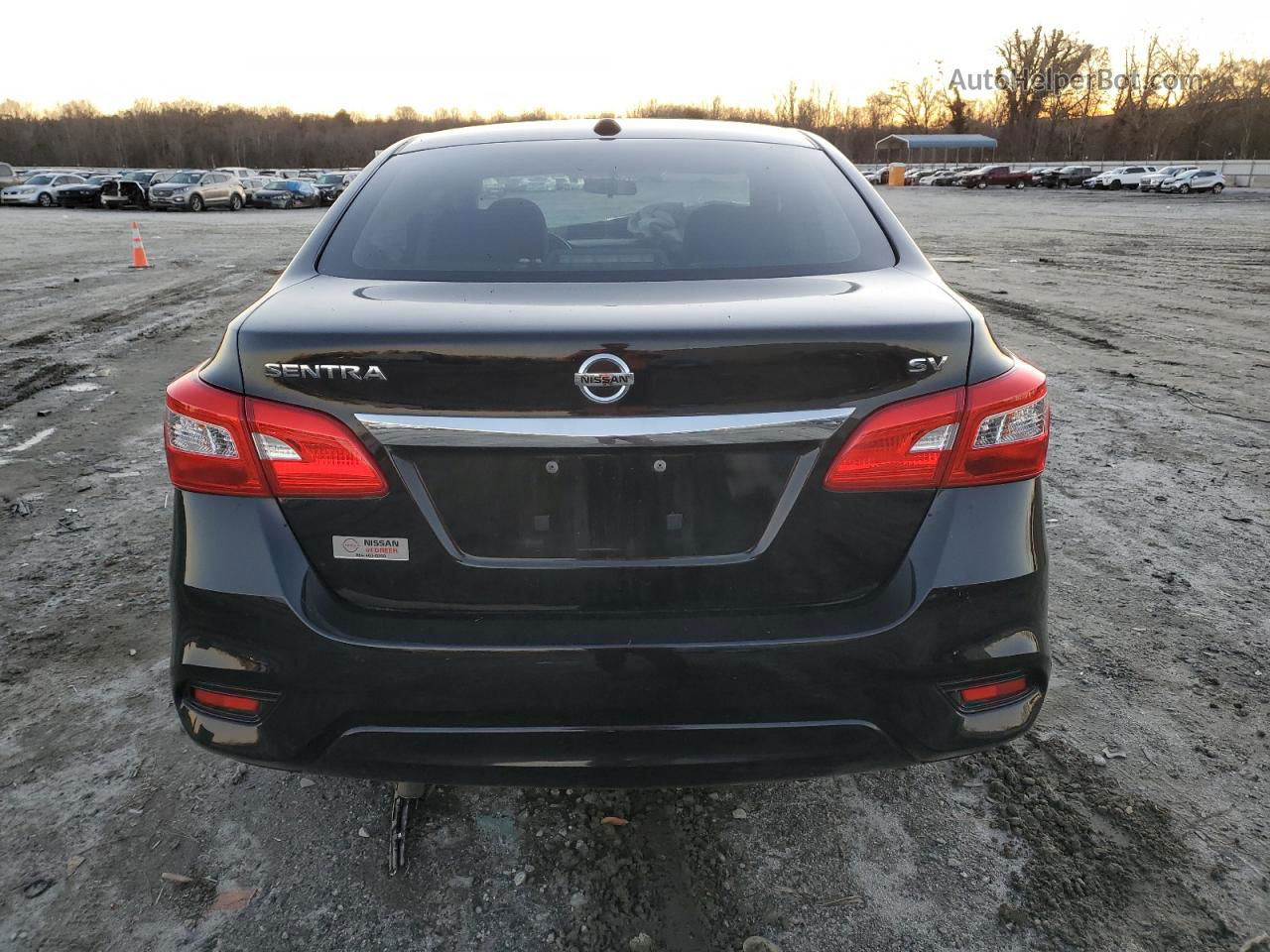 2019 Nissan Sentra S Черный vin: 3N1AB7AP5KY255158