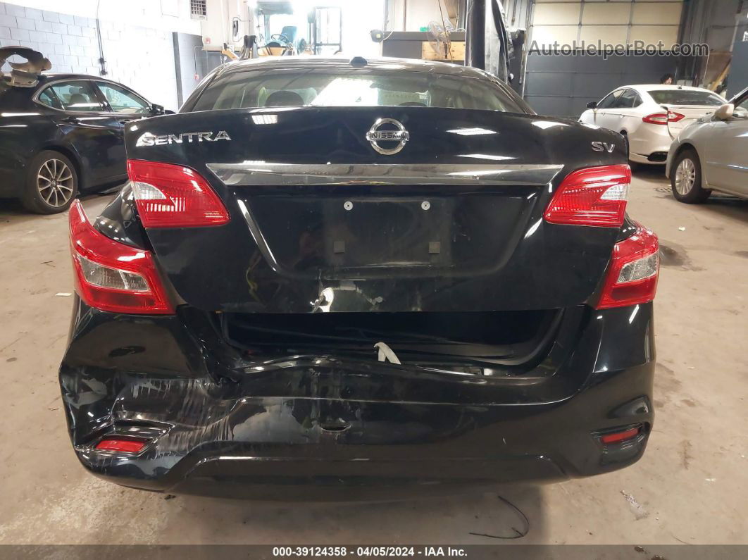 2019 Nissan Sentra Sv Black vin: 3N1AB7AP5KY271473