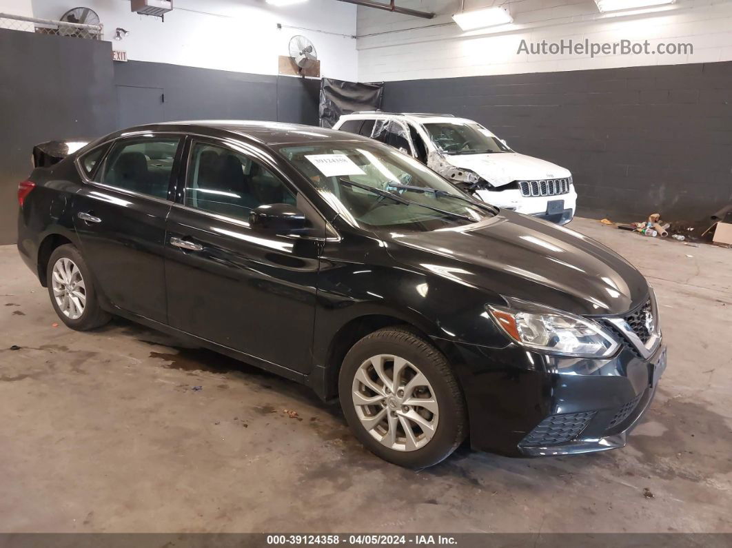 2019 Nissan Sentra Sv Black vin: 3N1AB7AP5KY271473