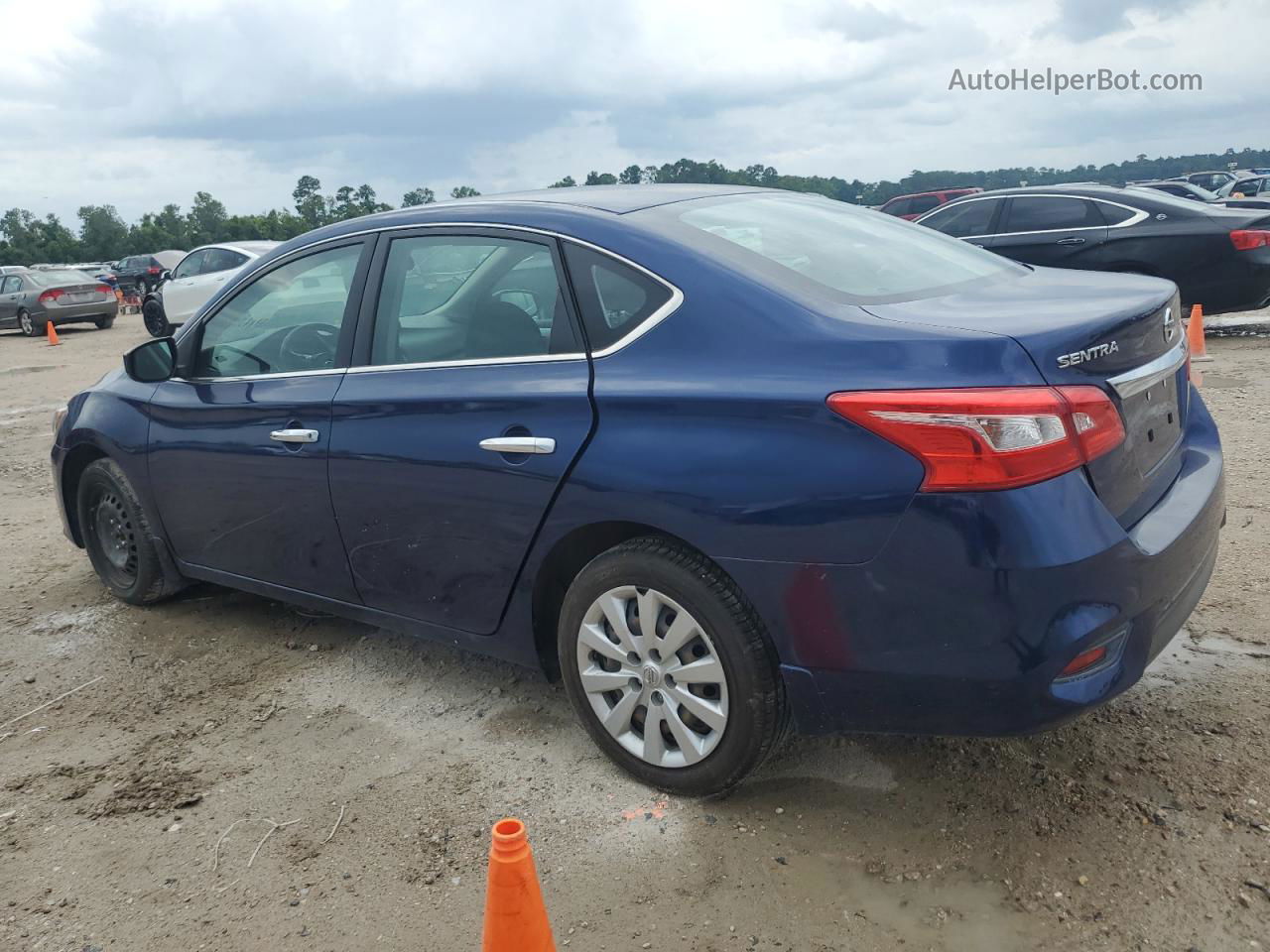 2019 Nissan Sentra S Blue vin: 3N1AB7AP5KY275779