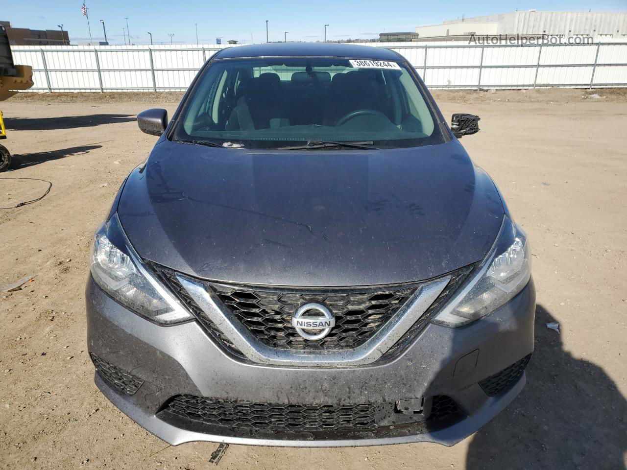 2019 Nissan Sentra S Серый vin: 3N1AB7AP5KY293330