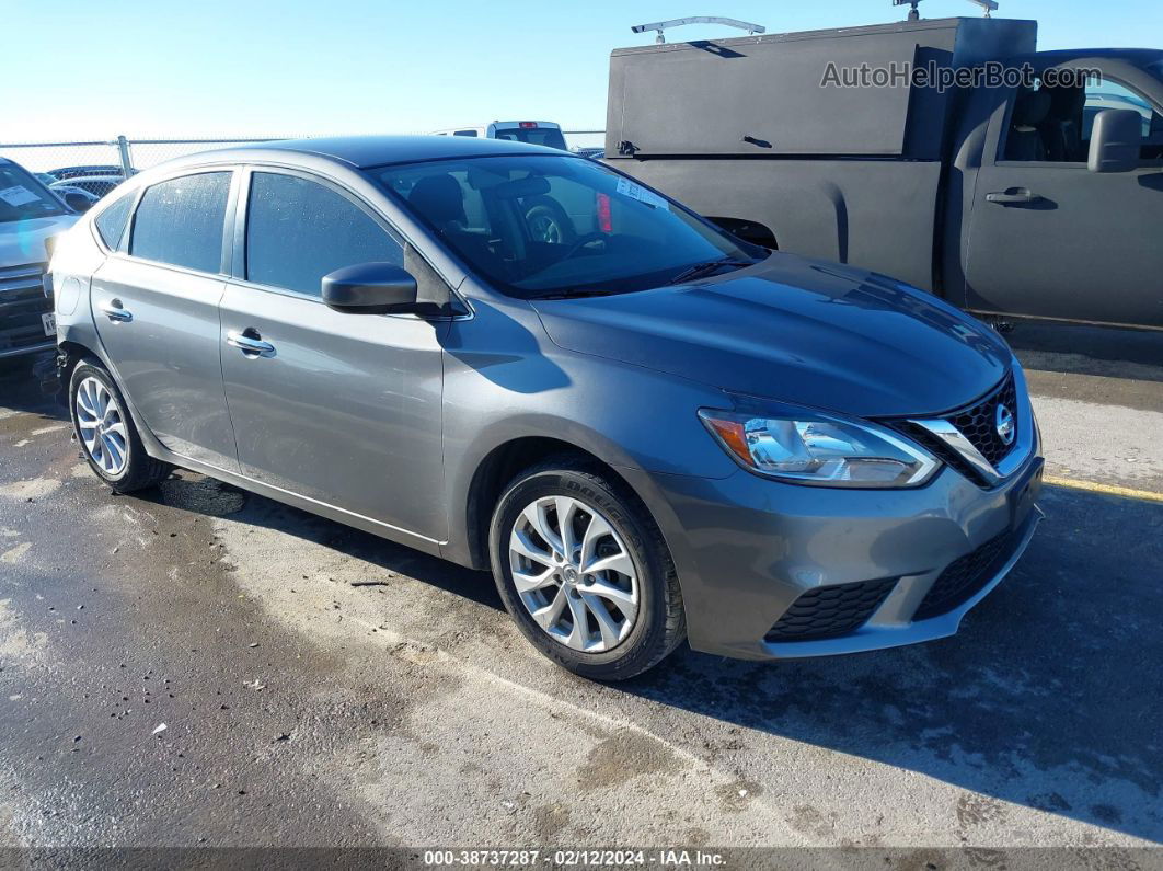 2019 Nissan Sentra Sv Silver vin: 3N1AB7AP5KY310093