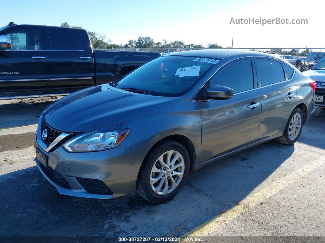 2019 Nissan Sentra Sv Silver vin: 3N1AB7AP5KY310093