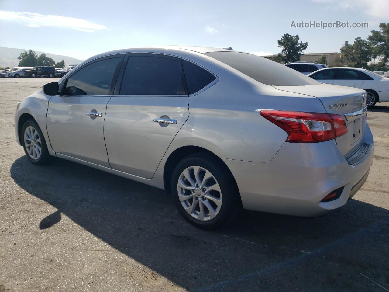 2019 Nissan Sentra S Серебряный vin: 3N1AB7AP5KY315066