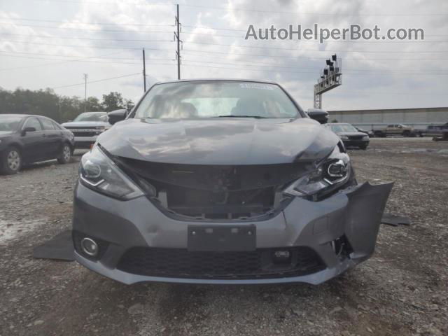 2019 Nissan Sentra S Серый vin: 3N1AB7AP5KY322227