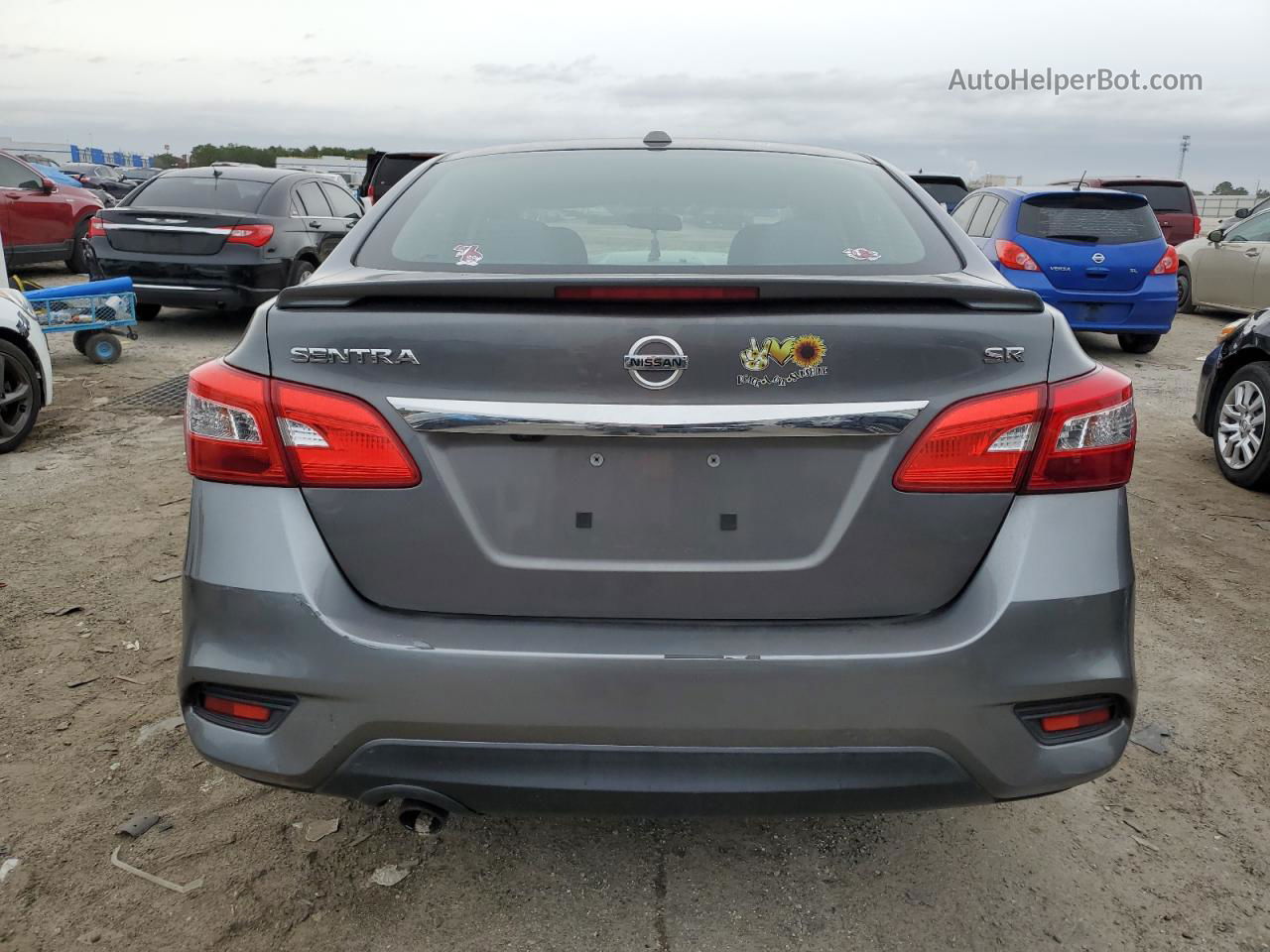 2019 Nissan Sentra S Серый vin: 3N1AB7AP5KY325774