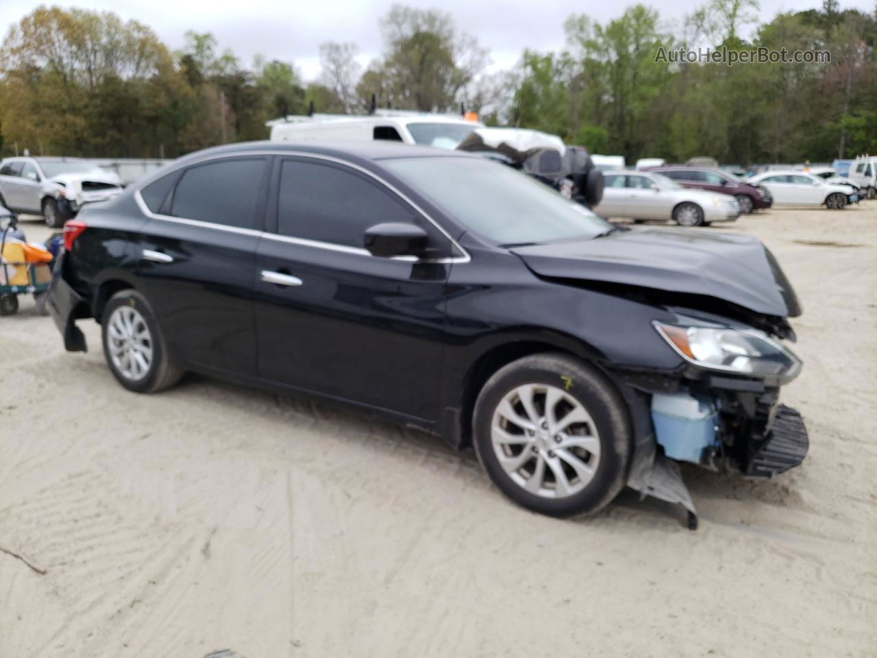 2019 Nissan Sentra S Black vin: 3N1AB7AP5KY337763