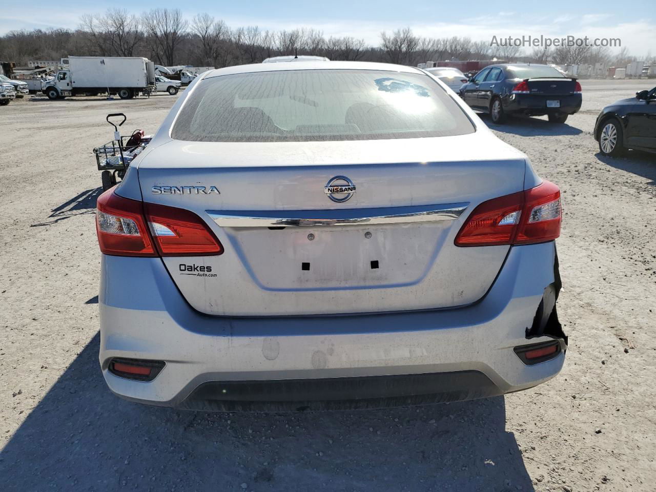 2019 Nissan Sentra S Silver vin: 3N1AB7AP5KY353641