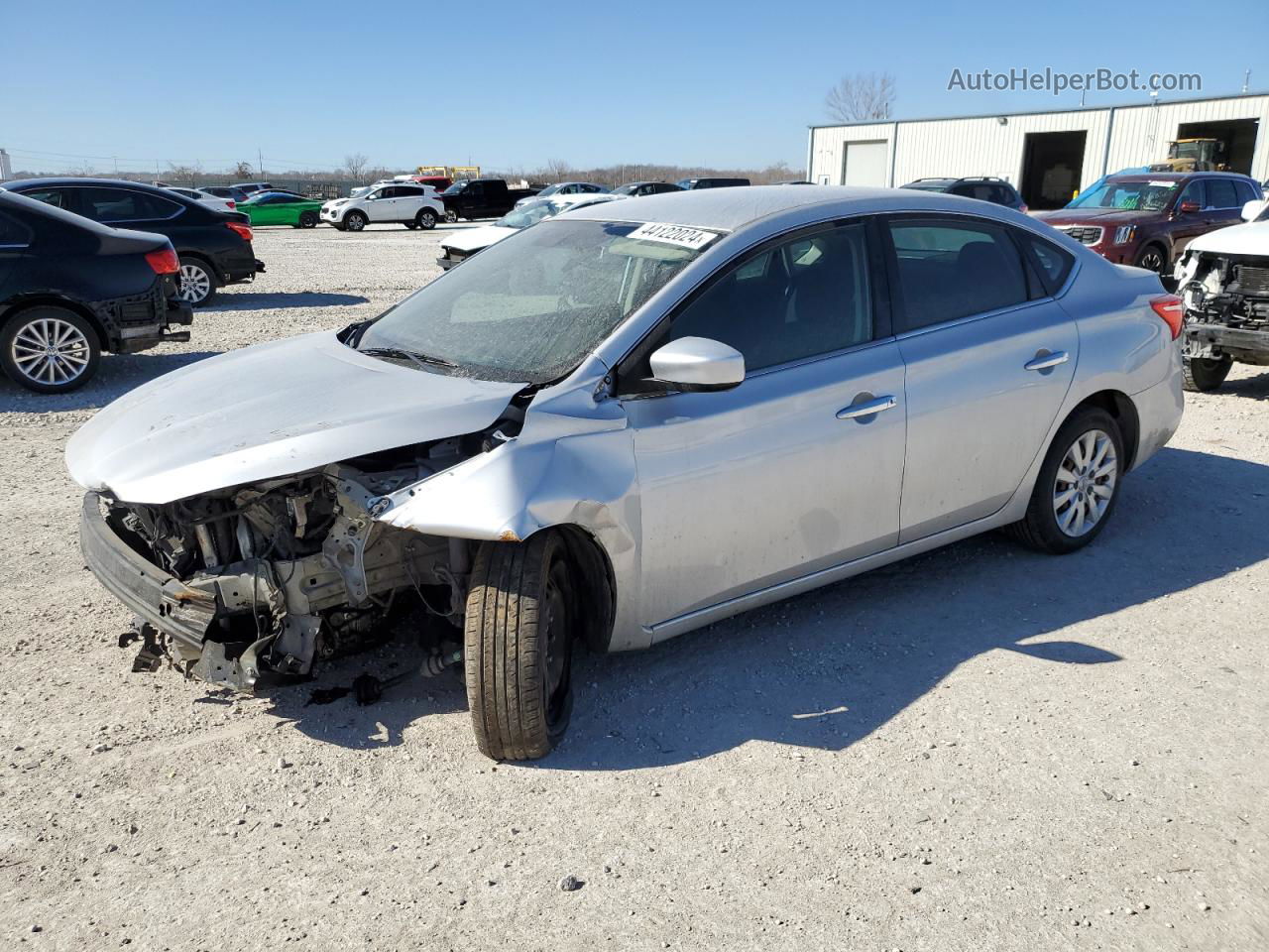 2019 Nissan Sentra S Silver vin: 3N1AB7AP5KY353641