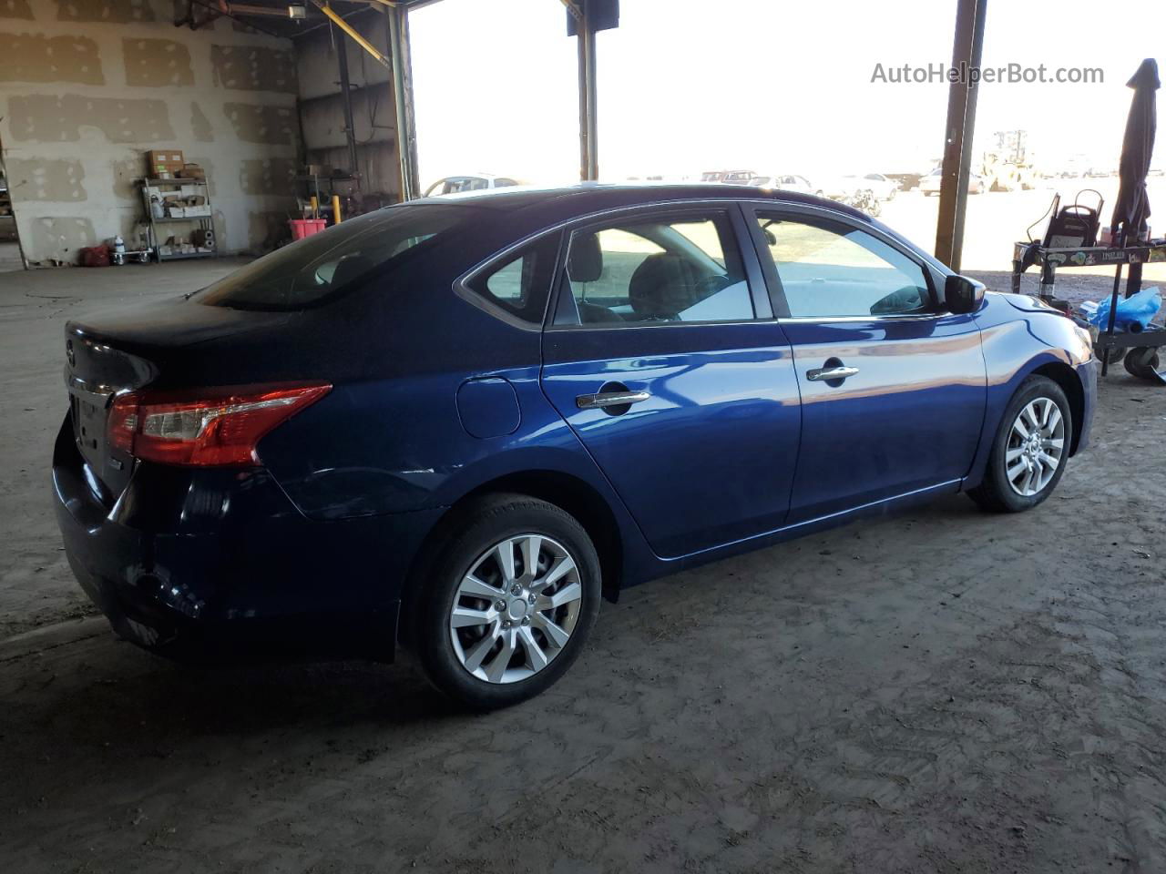 2019 Nissan Sentra S Blue vin: 3N1AB7AP5KY354434