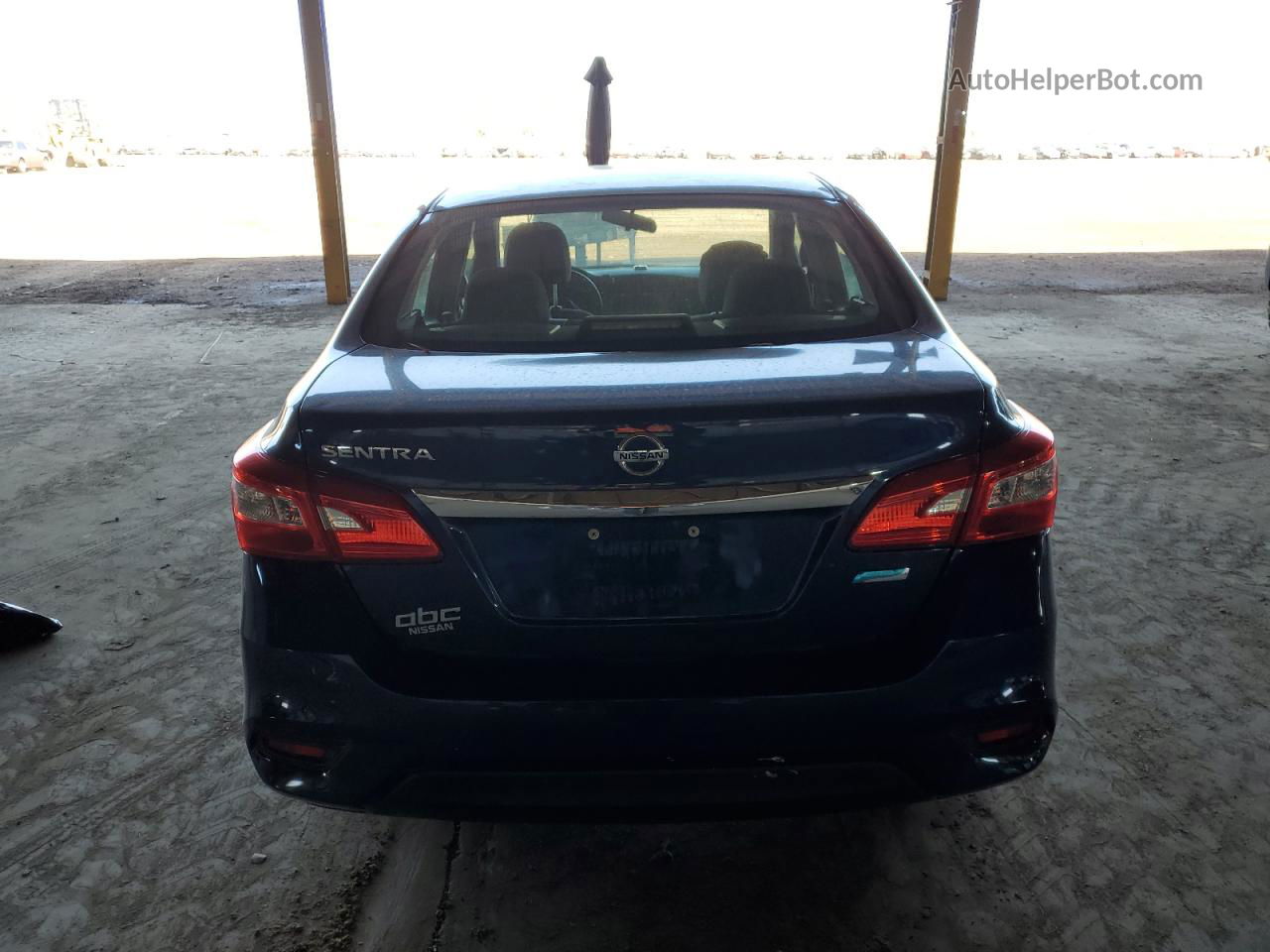 2019 Nissan Sentra S Синий vin: 3N1AB7AP5KY354434