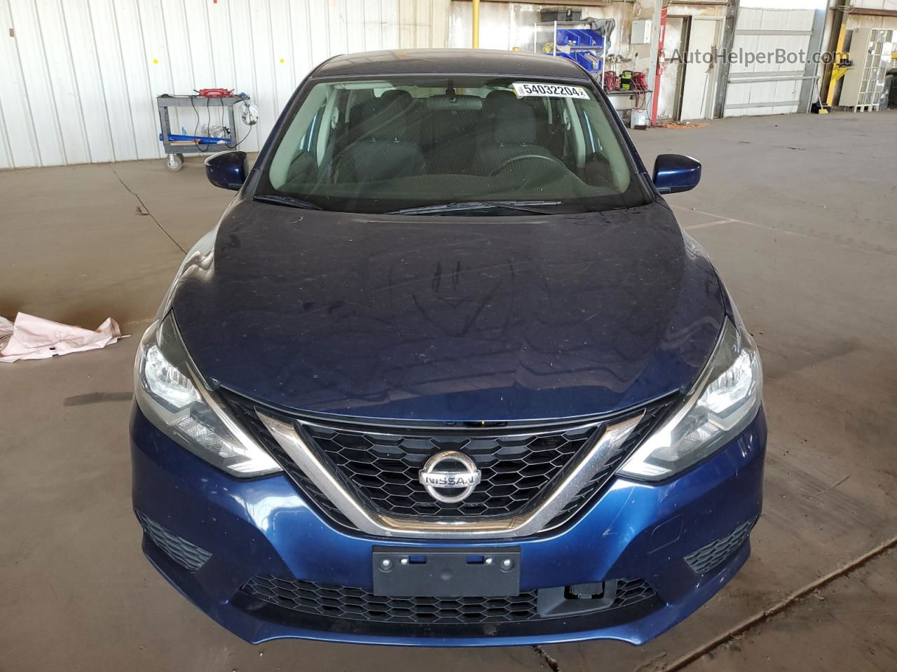 2019 Nissan Sentra S Blue vin: 3N1AB7AP5KY371038