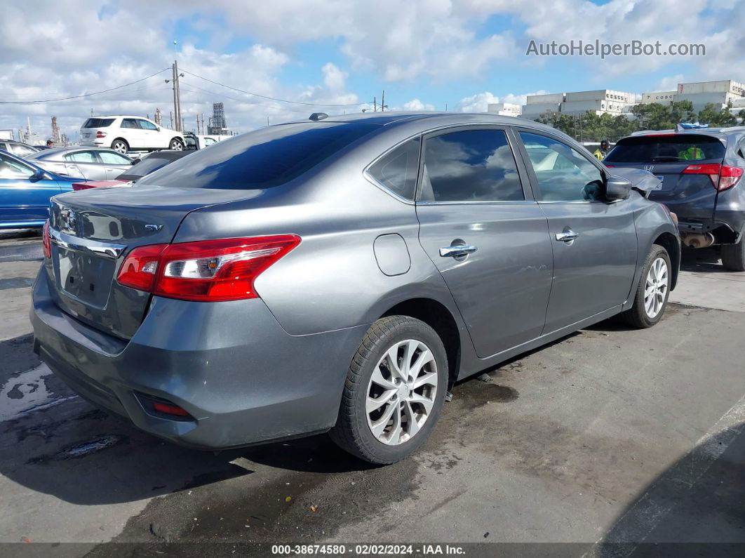 2019 Nissan Sentra Sv Gray vin: 3N1AB7AP5KY372156