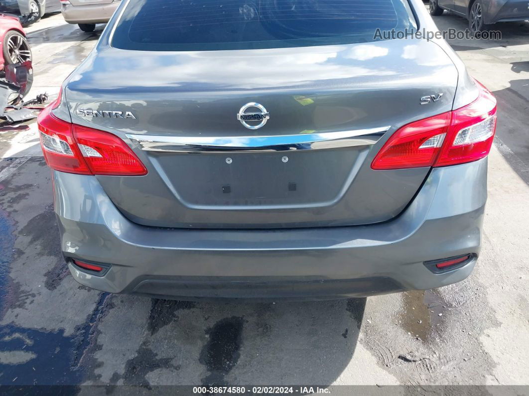 2019 Nissan Sentra Sv Gray vin: 3N1AB7AP5KY372156