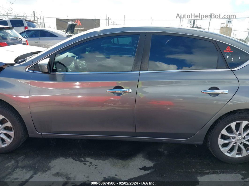 2019 Nissan Sentra Sv Gray vin: 3N1AB7AP5KY372156