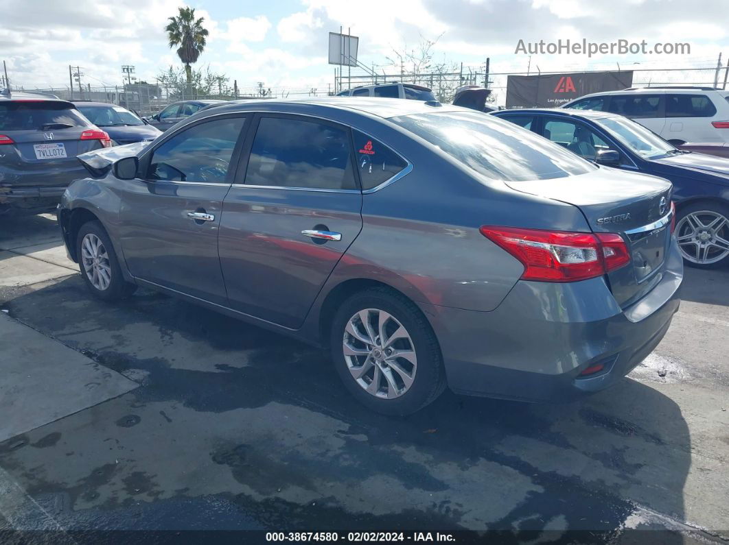 2019 Nissan Sentra Sv Gray vin: 3N1AB7AP5KY372156