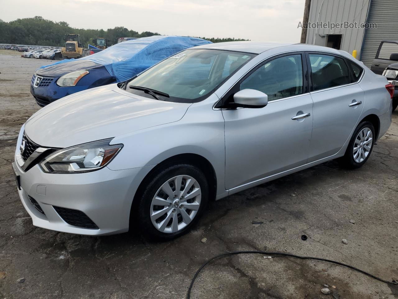 2019 Nissan Sentra S Silver vin: 3N1AB7AP5KY372349