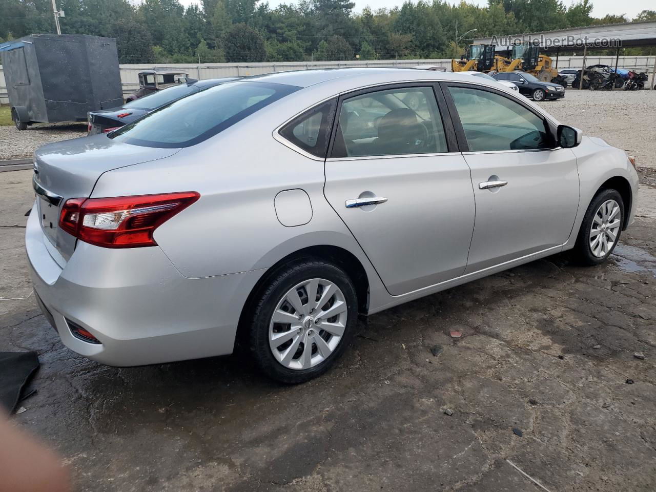 2019 Nissan Sentra S Silver vin: 3N1AB7AP5KY372349