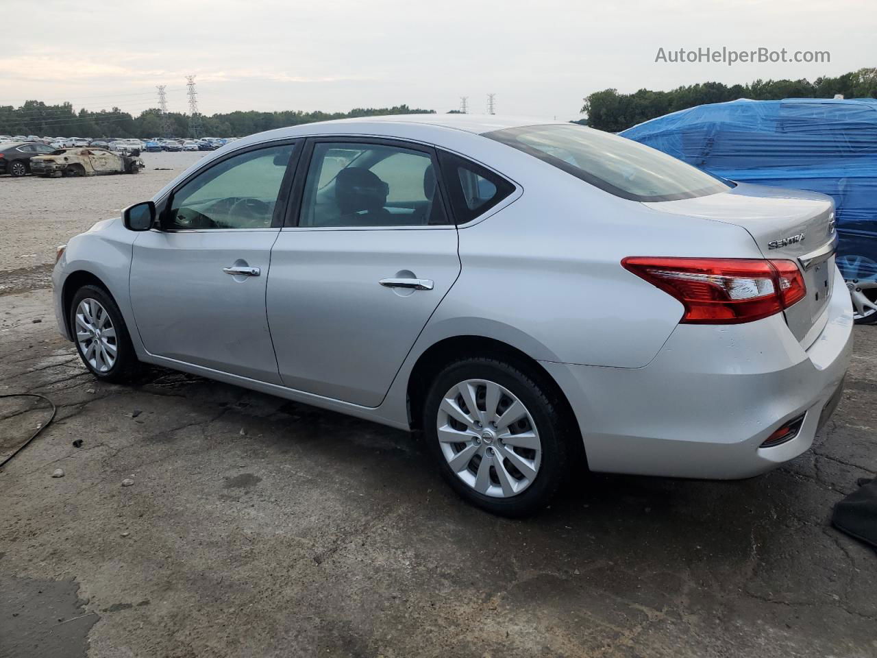 2019 Nissan Sentra S Silver vin: 3N1AB7AP5KY372349