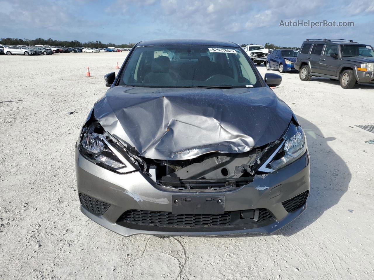 2019 Nissan Sentra S Gray vin: 3N1AB7AP5KY375137