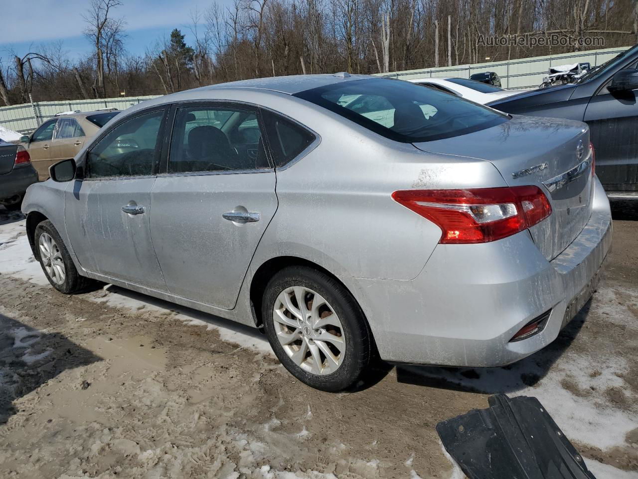 2019 Nissan Sentra S Silver vin: 3N1AB7AP5KY379298