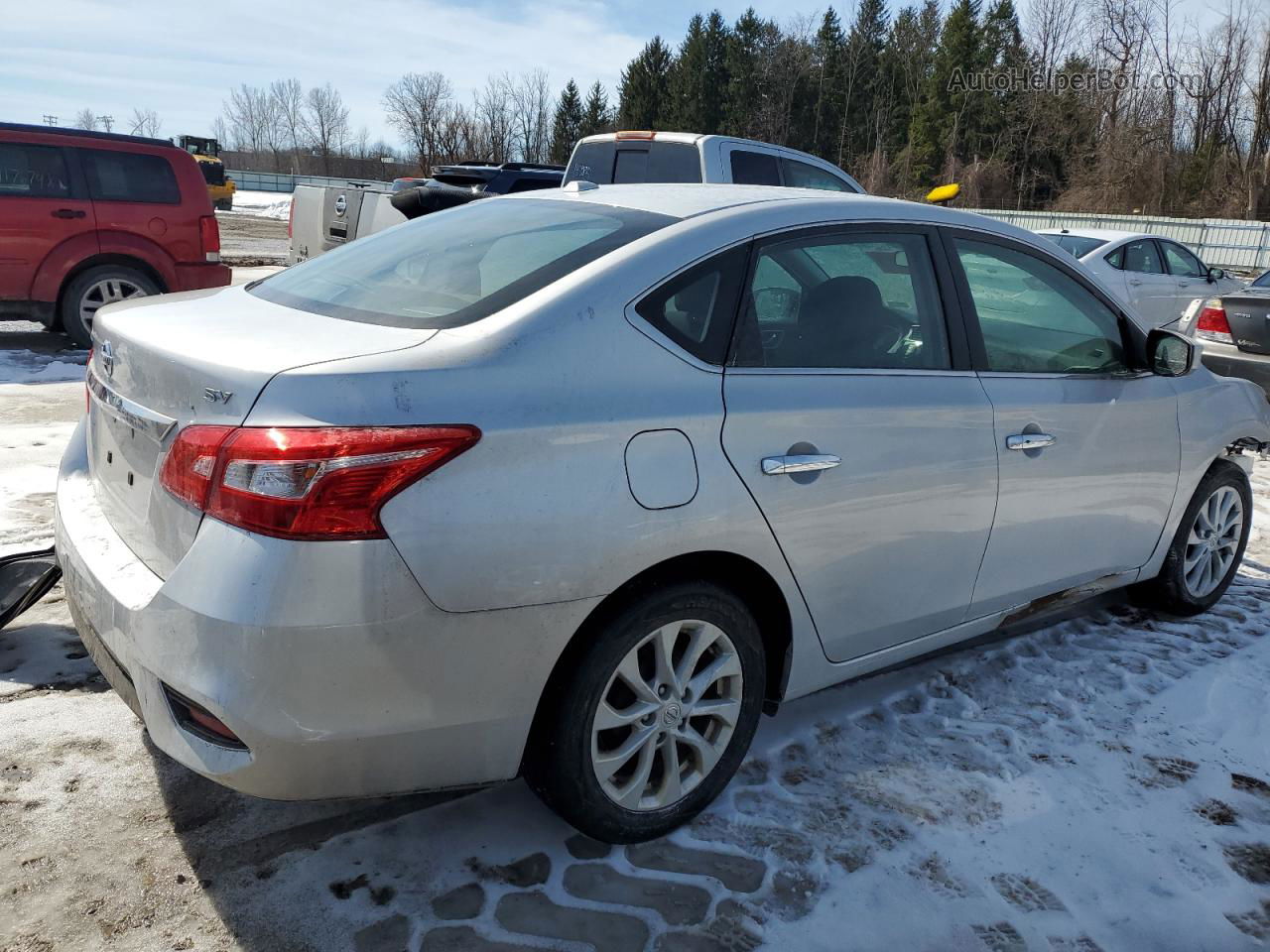 2019 Nissan Sentra S Silver vin: 3N1AB7AP5KY379298