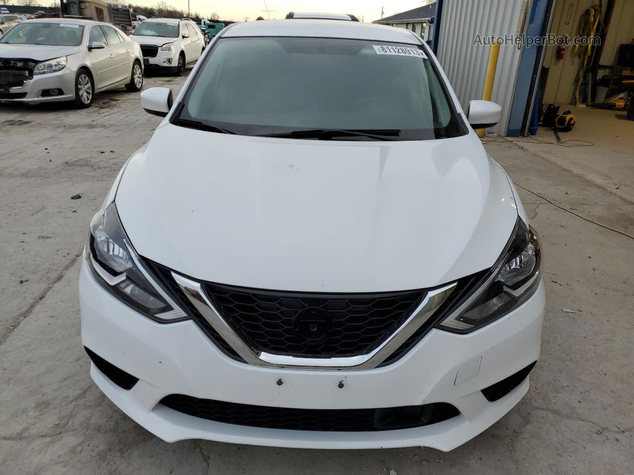 2019 Nissan Sentra S Белый vin: 3N1AB7AP5KY380189