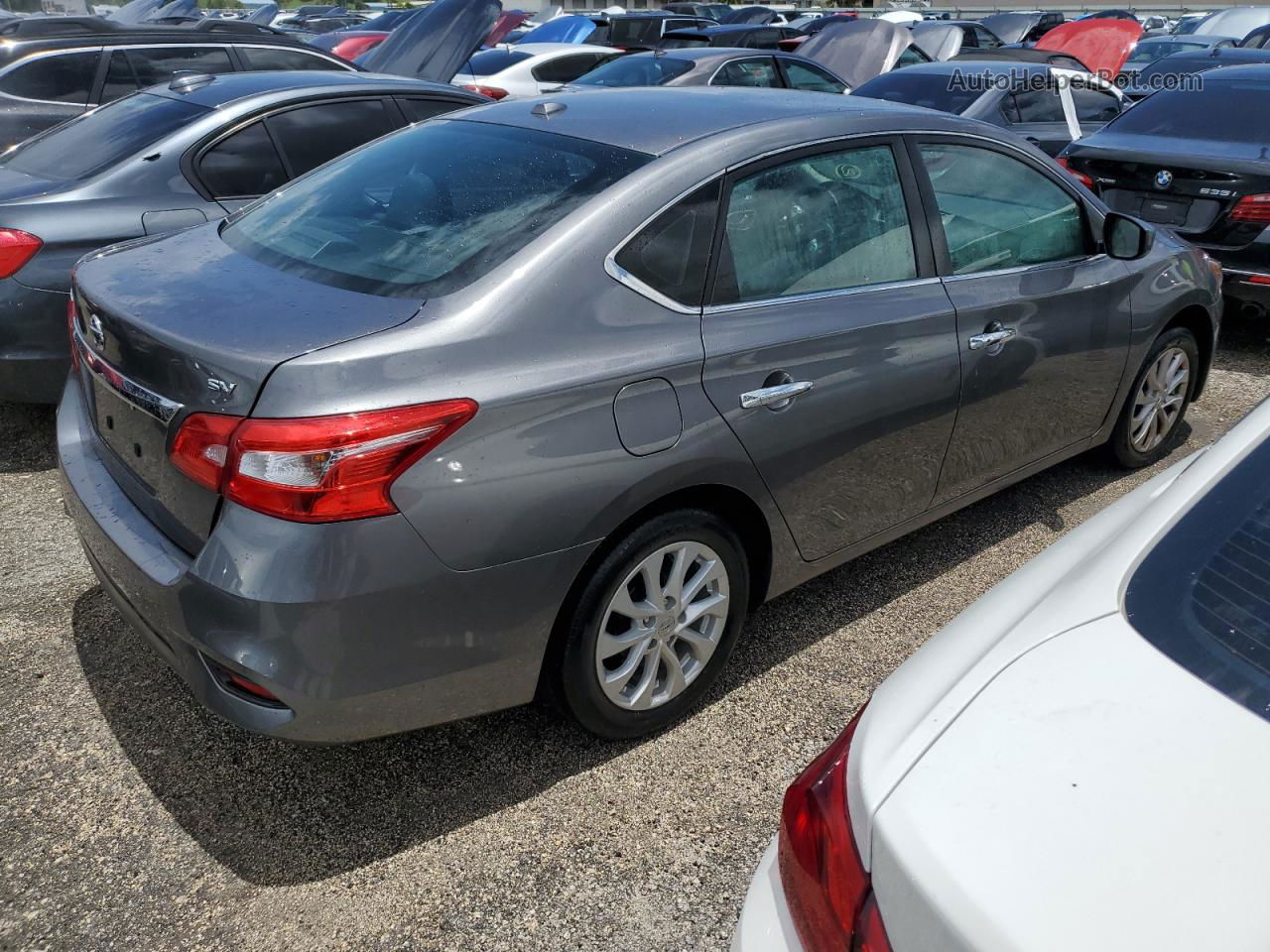 2019 Nissan Sentra S Gray vin: 3N1AB7AP5KY390219