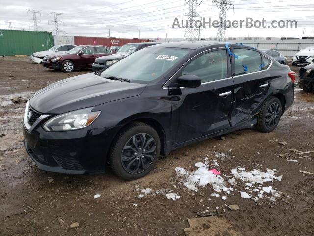 2019 Nissan Sentra S Black vin: 3N1AB7AP5KY399776