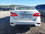 2019 Nissan Sentra S White vin: 3N1AB7AP5KY404071