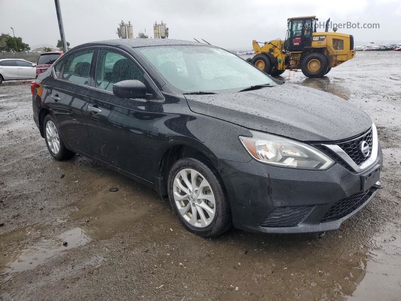 2019 Nissan Sentra S Черный vin: 3N1AB7AP5KY408248