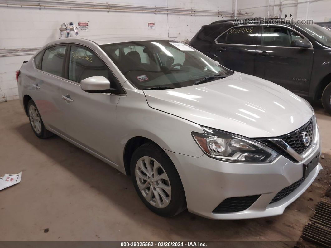 2019 Nissan Sentra Sv Silver vin: 3N1AB7AP5KY408508