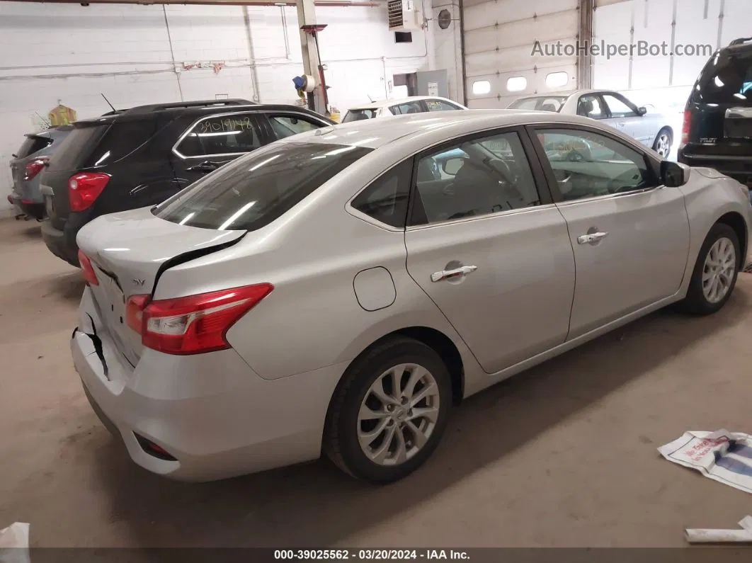 2019 Nissan Sentra Sv Silver vin: 3N1AB7AP5KY408508