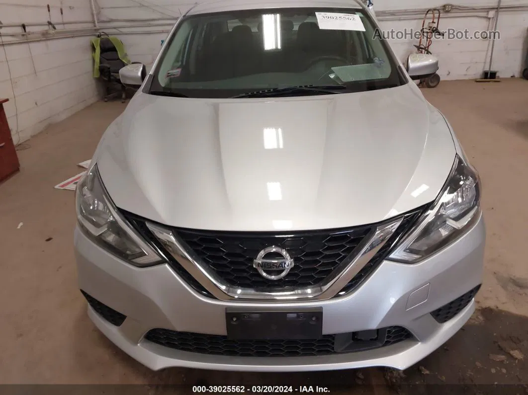 2019 Nissan Sentra Sv Silver vin: 3N1AB7AP5KY408508