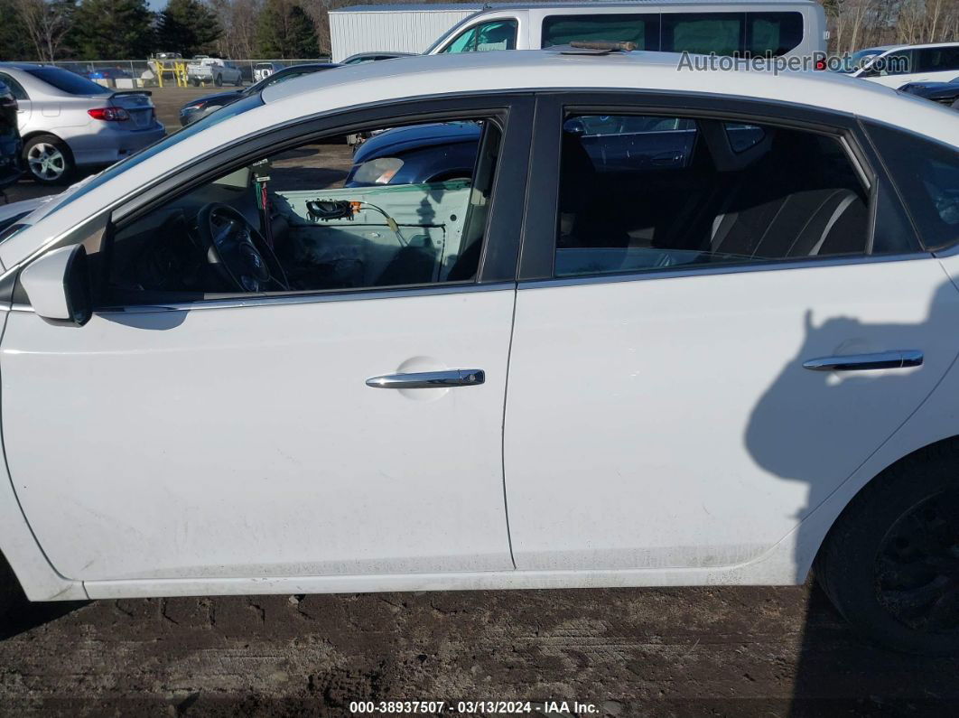 2019 Nissan Sentra S White vin: 3N1AB7AP5KY411893