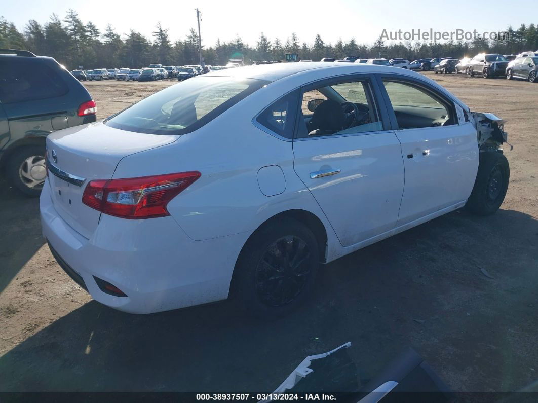 2019 Nissan Sentra S White vin: 3N1AB7AP5KY411893