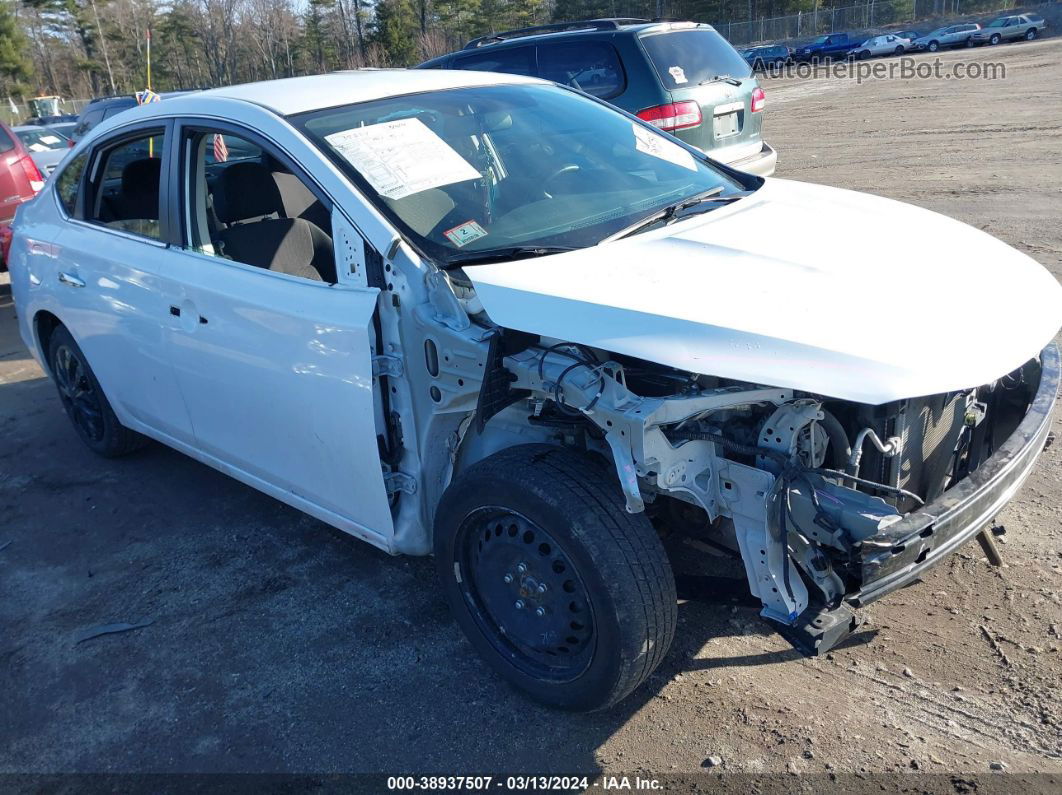 2019 Nissan Sentra S White vin: 3N1AB7AP5KY411893