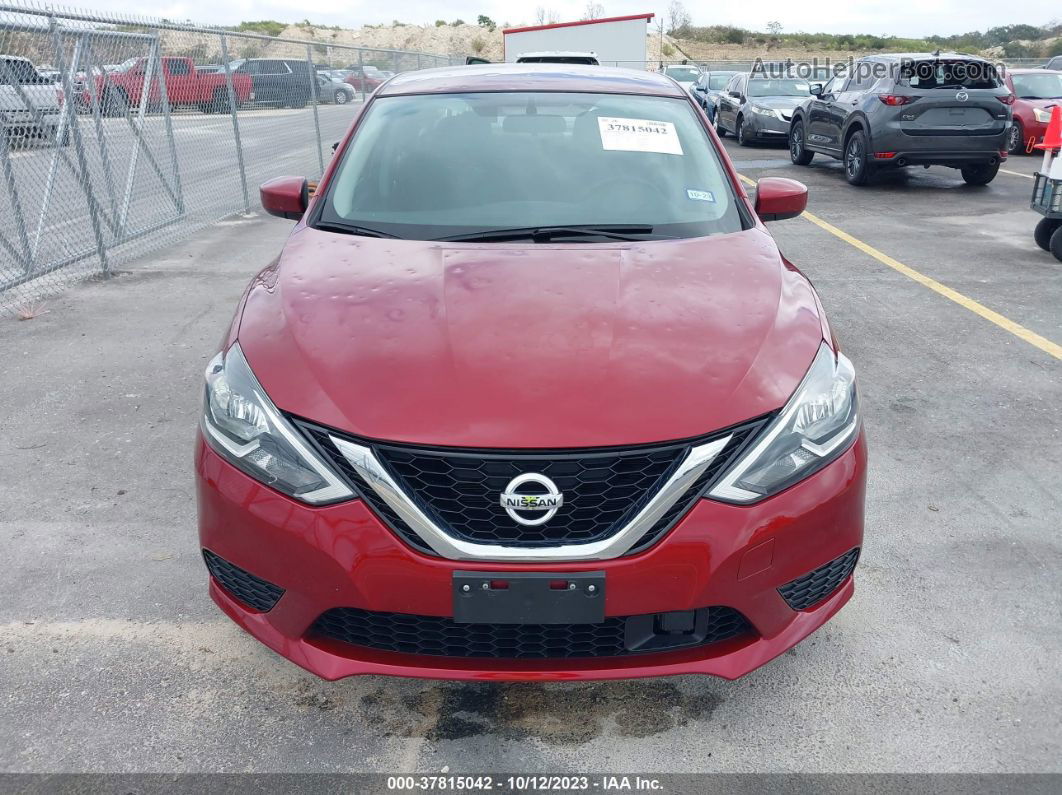 2019 Nissan Sentra Sv Красный vin: 3N1AB7AP5KY416236