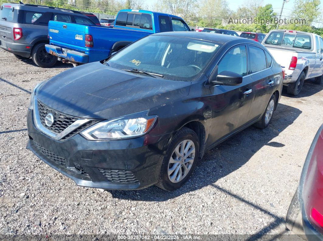 2019 Nissan Sentra Sv Black vin: 3N1AB7AP5KY424191