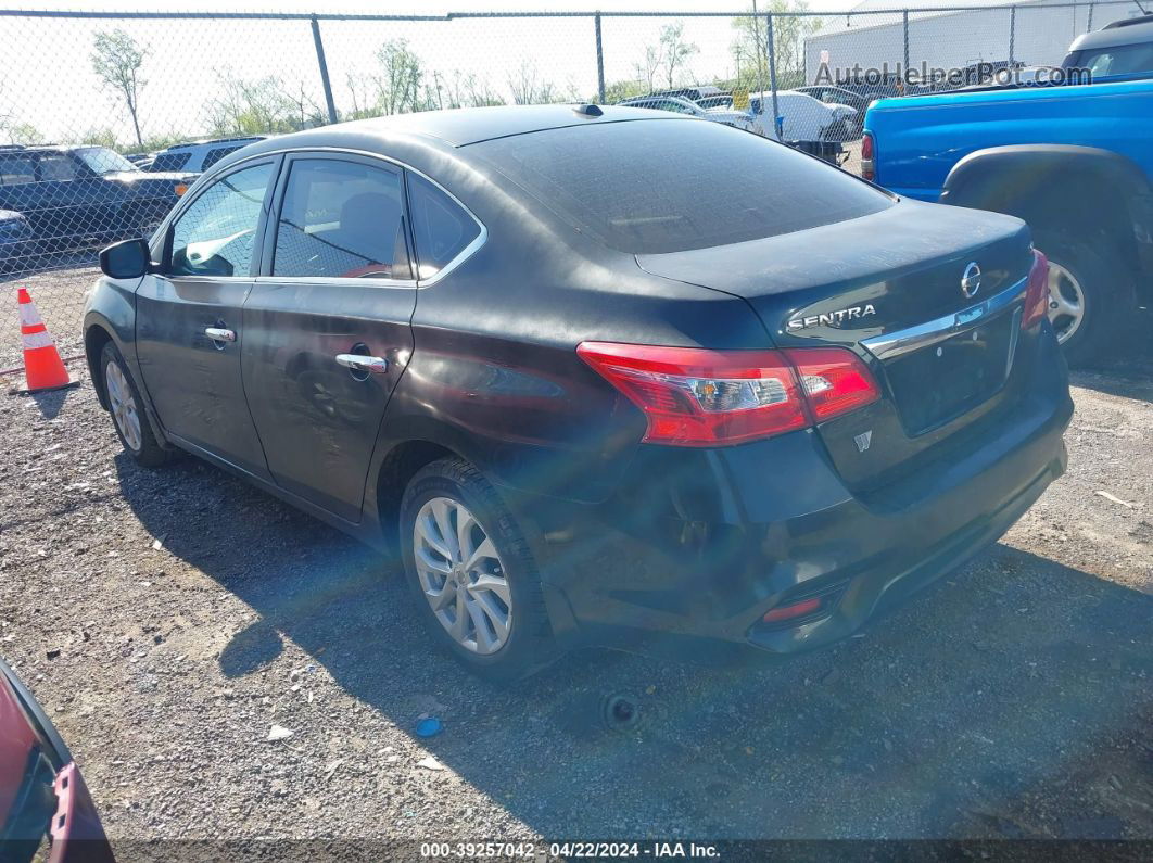 2019 Nissan Sentra Sv Черный vin: 3N1AB7AP5KY424191