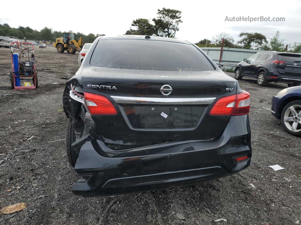 2019 Nissan Sentra S Черный vin: 3N1AB7AP5KY429911