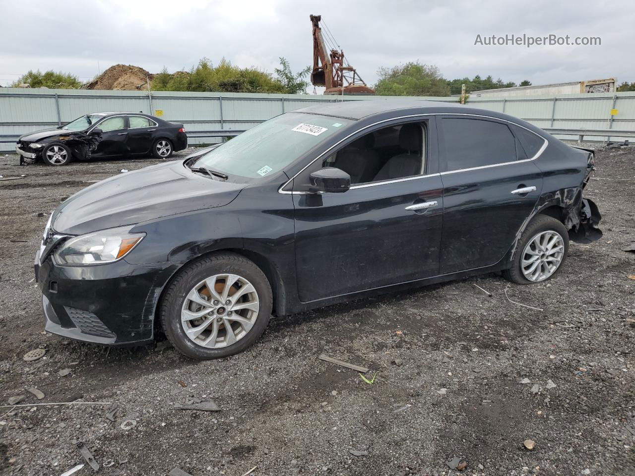 2019 Nissan Sentra S Черный vin: 3N1AB7AP5KY429911