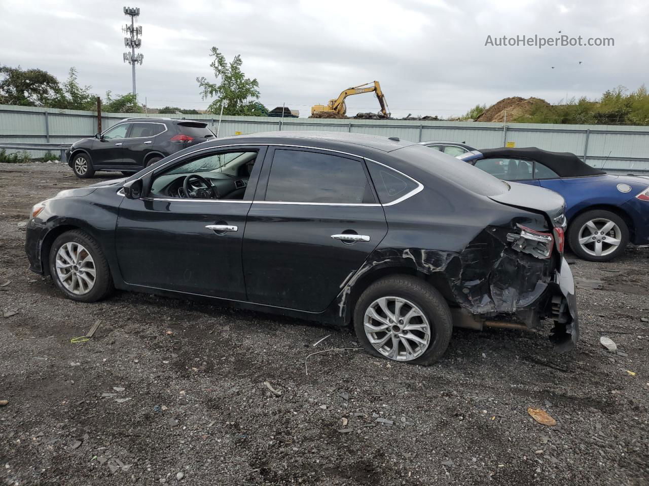 2019 Nissan Sentra S Black vin: 3N1AB7AP5KY429911