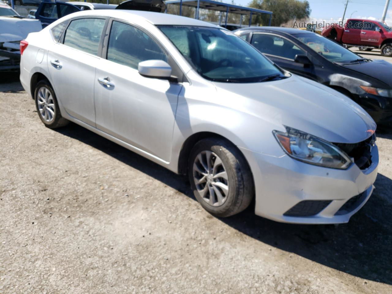 2019 Nissan Sentra S Silver vin: 3N1AB7AP5KY435126