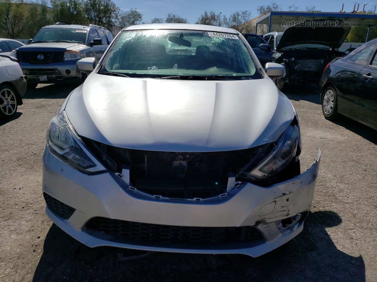 2019 Nissan Sentra S Silver vin: 3N1AB7AP5KY435126