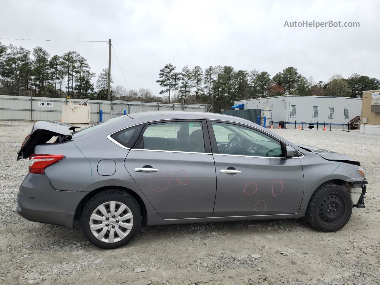 2019 Nissan Sentra S Gray vin: 3N1AB7AP5KY450256