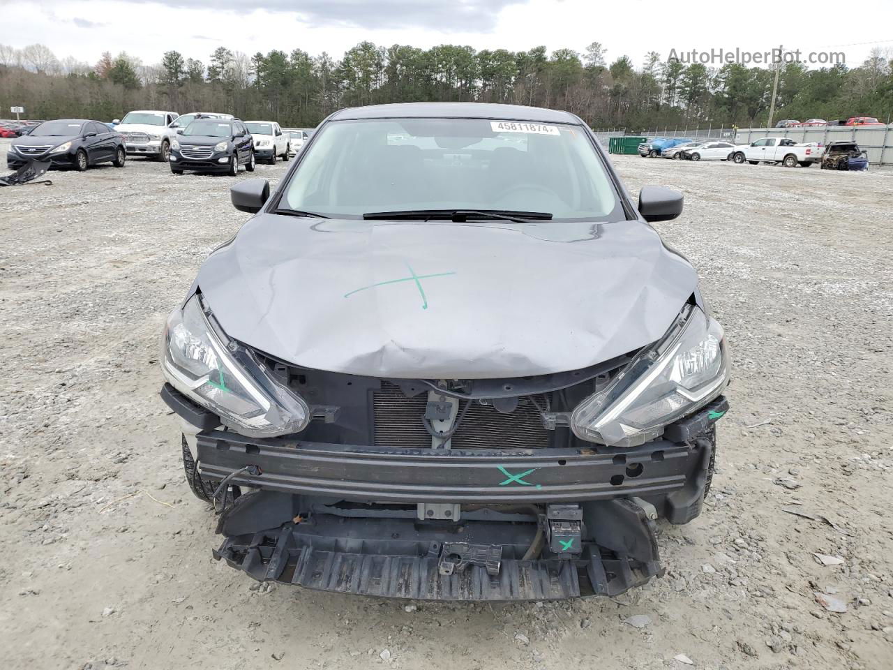 2019 Nissan Sentra S Gray vin: 3N1AB7AP5KY450256