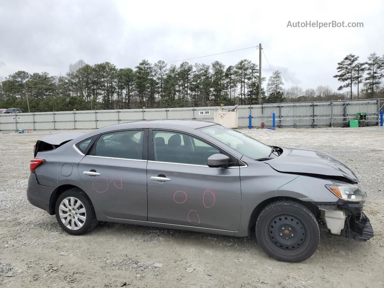 2019 Nissan Sentra S Gray vin: 3N1AB7AP5KY450256