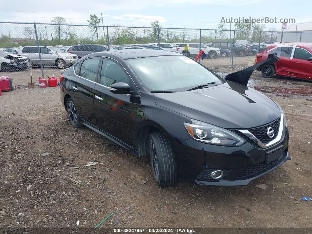 2019 Nissan Sentra Sr Black vin: 3N1AB7AP5KY451472