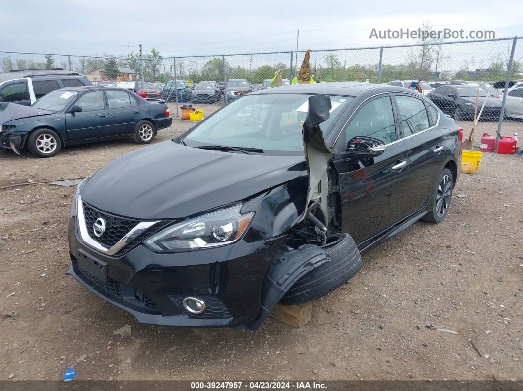 2019 Nissan Sentra Sr Black vin: 3N1AB7AP5KY451472